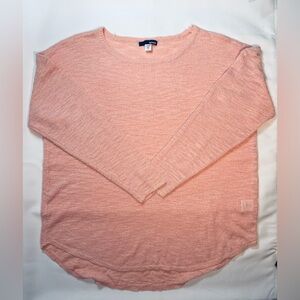 Basic Editions Women's XXL Peachy Pink Long Sleeved Lightweight Sweater New Cond